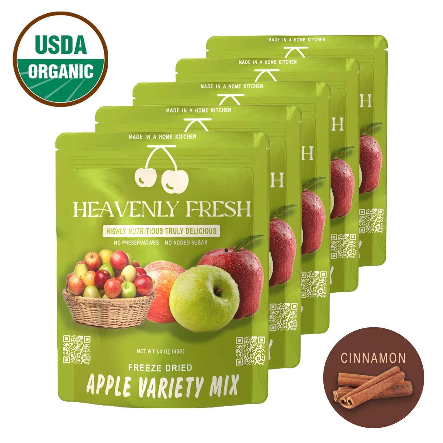 Organic Freeze Dried Apple Slices