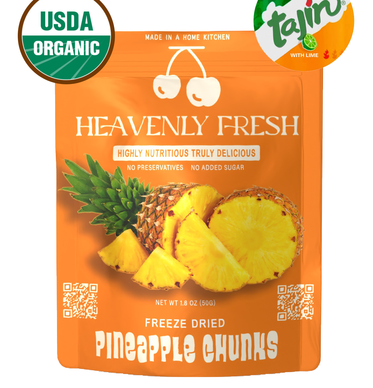 Organic Freeze Dried Pineapple