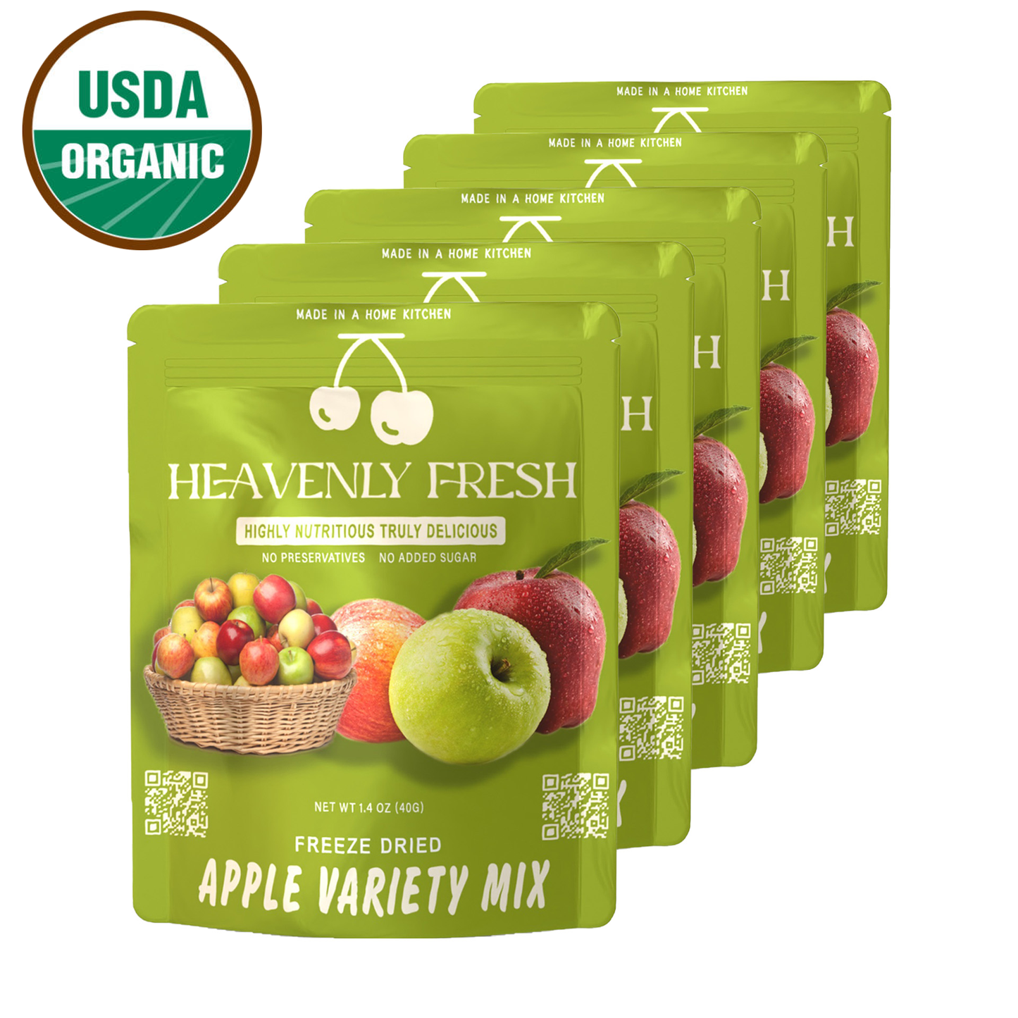 Organic Freeze Dried Apple Slices