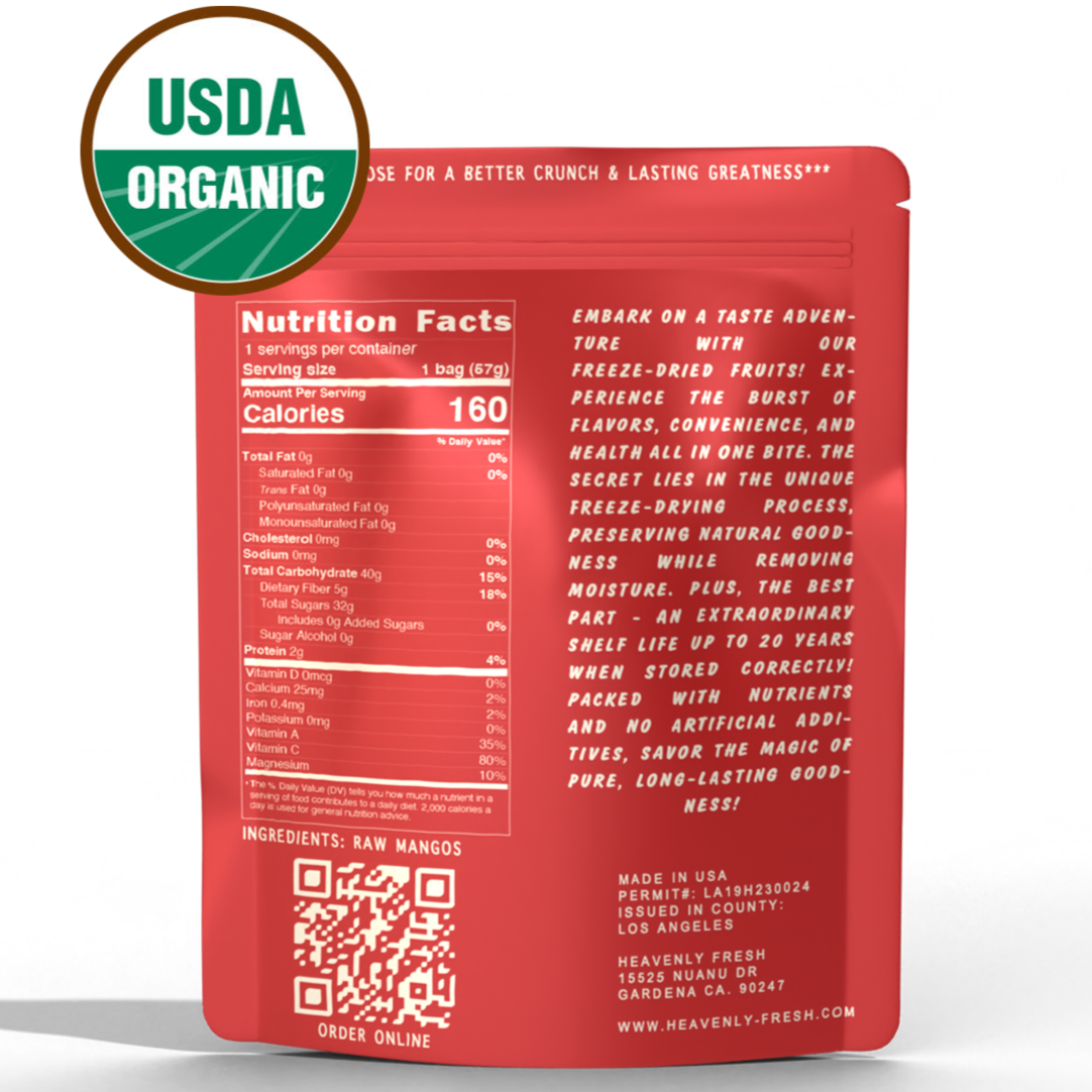 Organic Freeze Dried Mango