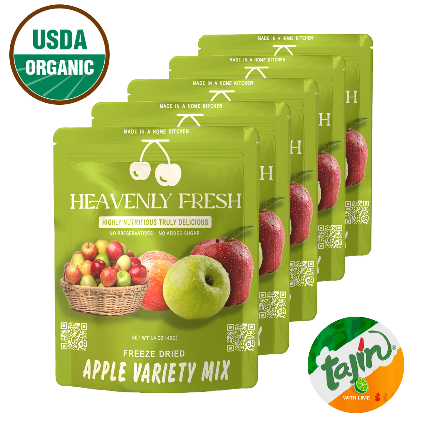 Organic Freeze Dried Apple Slices