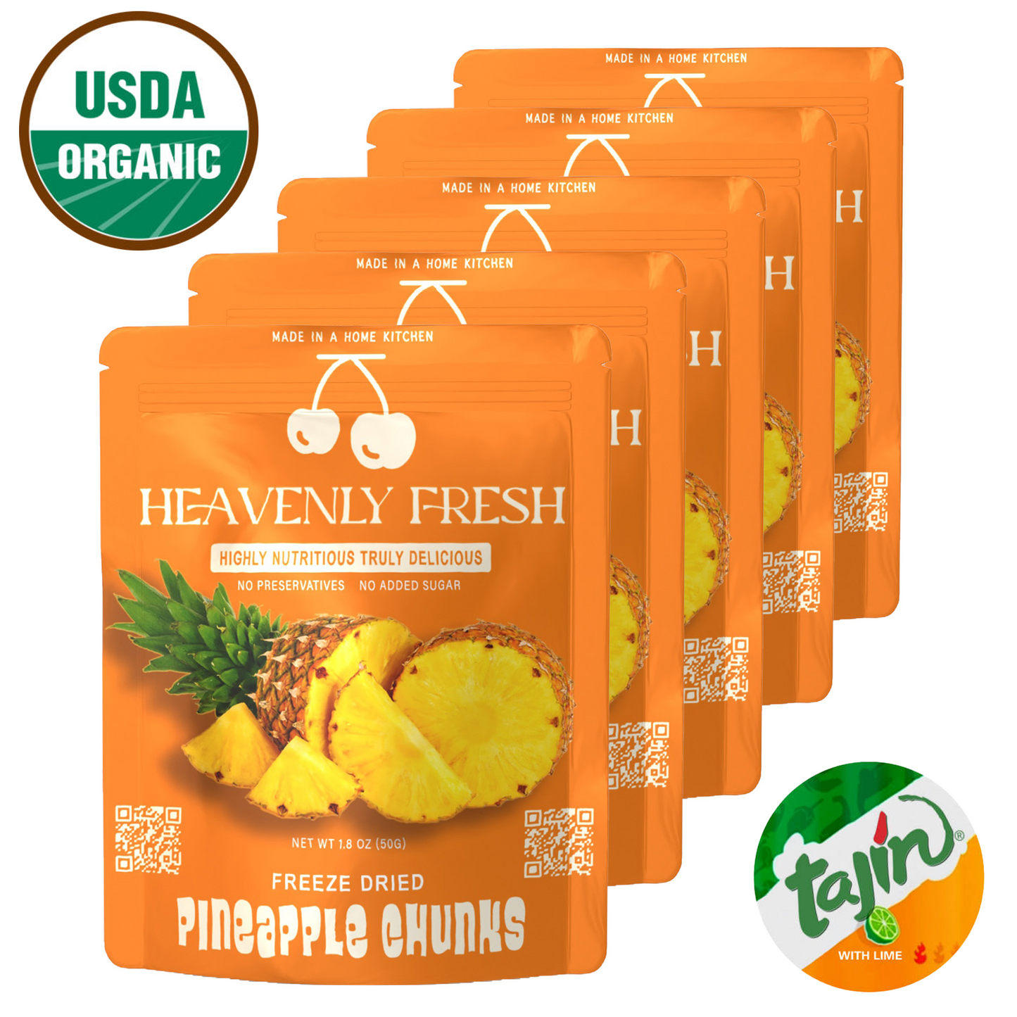 Organic Freeze Dried Pineapple